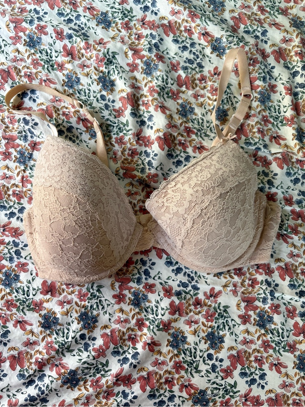 Nude Lace Bra - Women's Intimates